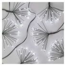 LED fényfüzér – fürtök, nano, 5,2 m, beltérre, hideg fehér, időzítő