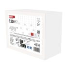 LED karácsonyi függöny – csillagok, 170x85 cm, 3x AA elem, IP44, hideg fehér, időzítő