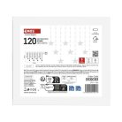 LED karácsonyi függöny – csillagok, 170x85 cm, 3x AA elem, IP44, hideg fehér, időzítő