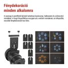 LED dekorációs projektor – 6 motívum, kültéri és beltéri használatra