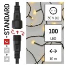 Standard LED sorolható karácsonyi füzér, 5 m, kültéri és beltéri, meleg fehér
