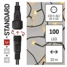 Standard LED sorolható karácsonyi füzér, 10 m, kültéri és beltéri, meleg fehér