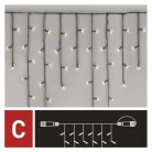 Standard LED sorolható karácsonyi füzér – jégcsapok, 2,5 m, kültéri, meleg fehér