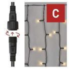 Standard LED sorolható karácsonyi füzér – fényfüggöny, 1x2 m, kültéri, meleg fehér