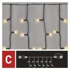 Standard LED sorolható karácsonyi füzér – fényfüggöny, 1x2 m, kültéri, meleg fehér