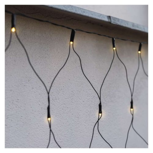 Standard LED sorolható karácsonyi füzér – háló, 1,5x2 m, kültéri, meleg fehér