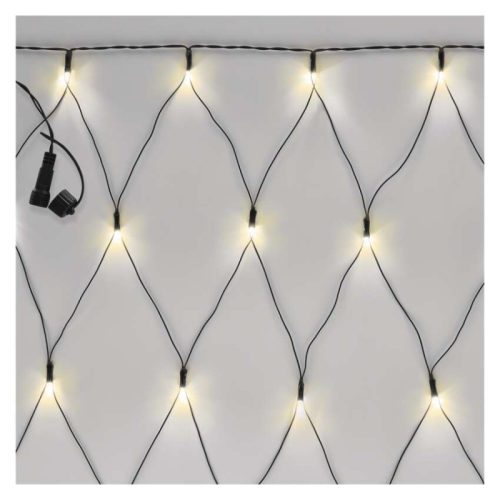 Standard LED sorolható karácsonyi füzér – háló, 1,5x2 m, kültéri, meleg fehér