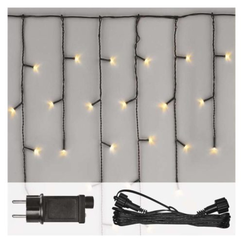 EMOS CNT Kezdő készlet – jégcsapok 2,5m 100LED IP44 12W, meleg fehér, időz.