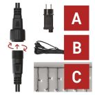 EMOS CNT Kezdő készlet – jégcsapok 2,5m 100LED IP44 12W, hideg fehér, időz.