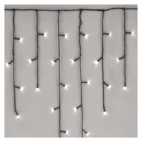 Standard LED sorolható karácsonyi füzér – jégcsapok, 2,5 m, kültéri, hideg fehér