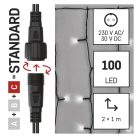 Standard LED sorolható karácsonyi füzér – fényfüggöny, 1x2 m, kültéri, hideg fehér