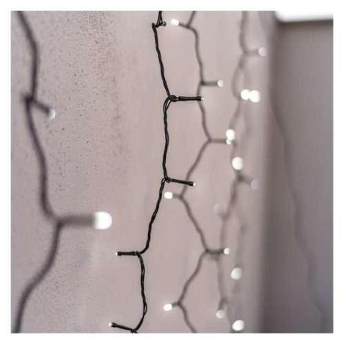Standard LED sorolható karácsonyi füzér – fényfüggöny, 1x2 m, kültéri, hideg fehér