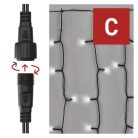 Standard LED sorolható karácsonyi füzér – fényfüggöny, 1x2 m, kültéri, hideg fehér