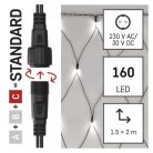 Standard LED sorolható karácsonyi füzér – háló, 1,5x2 m, kültéri, hideg fehér