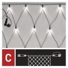 Standard LED sorolható karácsonyi füzér – háló, 1,5x2 m, kültéri, hideg fehér