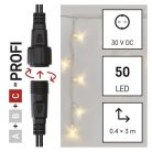 Profi LED sorolható füzér, fehér – jégcsapok, 3 m, kültéri, meleg fehér
