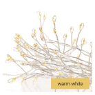 LED karácsonyi nano fényfüzér – süni, 2,4 m, 3x AA, beltéri, meleg fehér, időzítő