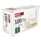 LED karácsonyi nano fényfüzér – süni, 2,4 m, 3x AA, beltéri, meleg fehér, időzítő