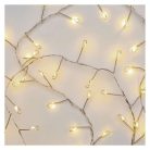 LED karácsonyi nano fényfüzér – süni, 2,4 m, 3x AA, beltéri, meleg fehér, időzítő