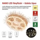 LED nano fényfüzér tekercsen, rézszínű, 9,6 m, meleg fehér, időzítő