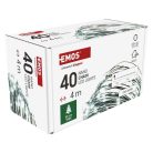 LED karácsonyi nano fényfüzér, zöld, 4 m, kültéri és beltéri, hideg fehér, időzítő