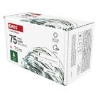 LED karácsonyi nano fényfüzér, zöld, 7,5 m, kültéri és beltéri, hideg fehér, időzítő