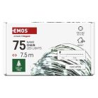 LED karácsonyi nano fényfüzér, zöld, 7,5 m, kültéri és beltéri, hideg fehér, időzítő