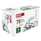 LED karácsonyi nano fényfüzér, zöld, 7,5 m, kültéri és beltéri, hideg fehér, időzítő