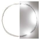 LED karácsonyi nano fényfüzér, ezüst, 0,9 m, 2x AA, beltéri, hideg fehér, időzítő