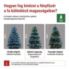 LED nano fényfüzér tekercsen, ezüst , 9,6 m, hideg fehér, időzítő