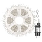LED nano fényfüzér tekercsen, ezüst , 9,6 m, hideg fehér, időzítő