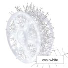 LED nano fényfüzér tekercsen, ezüst , 14,4 m, hideg fehér, időzítő