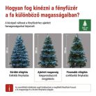 LED nano fényfüzér tekercsen, ezüst, 19,2 m, hideg fehér, időzítő