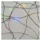 LED karácsonyi nano fényfüzér, zöld, 7,5 m, kültéri és beltéri, többszínű, időzítő