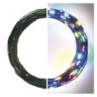 LED karácsonyi nano fényfüzér, zöld, 15 m, kültéri és beltéri, többszínű, időzítő