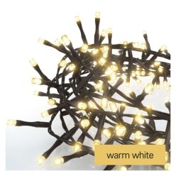   LED karácsonyi fényfüzér – süni, 12 m, kültéri és beltéri, meleg fehér, időzítő