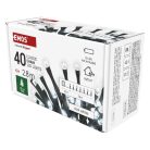 LED karácsonyi fényfüzér, 2,8 m, 3x AA, kültéri és beltéri, hideg fehér, időzítő