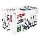 LED karácsonyi fényfüzér, 8,4 m, 3x AA, kültéri és beltéri, hideg fehér, időzítő