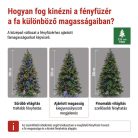 LED karácsonyi fényfüzér, 24 m, kültéri és beltéri, többszínű, progr, időz.