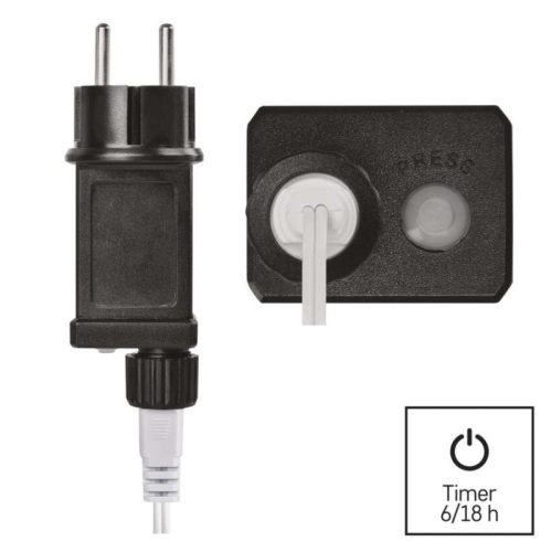LED fényfüzér, cseresznye – golyók 2,5 cm, 4 m, kültéri és beltéri, hideg fehér, időzítő