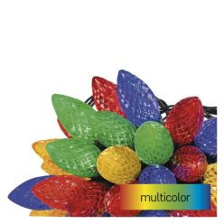   LED karácsonyi fényfüzér, színes égők, 9,8 m, multicolor, többfunkciós