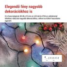 LED karácsonyi fényfüzér, cseresznye – golyók, 8 m,kültéri és beltéri,többszínű,progr,időz