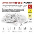 Premium LED sorolható füzér, fehér – jégcsapok, 3 m, kültéri, meleg fehér