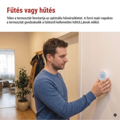 Manuális vezeték nélküli szobatermosztát P5618