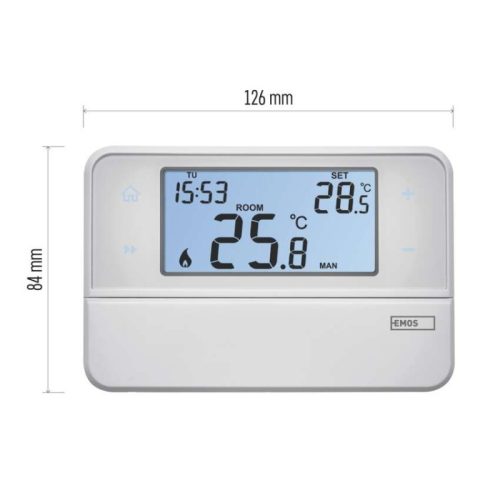 Programozható vezetékes OpenTherm szobatermosztát P5606OT