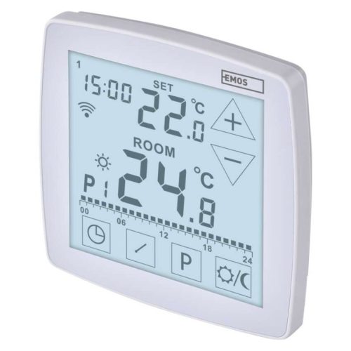 GoSmart Programozható vezetékes termosztát padlófűtéshez WiFi-vel P56S01F