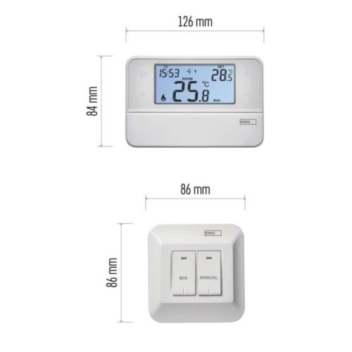 Programozható vezeték nélküli OpenTherm szobatermosztát P5616OT