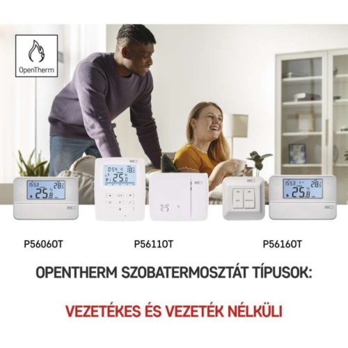 Programozható vezeték nélküli OpenTherm szobatermosztát P5611OT