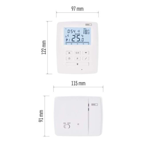 Programozható vezeték nélküli OpenTherm szobatermosztát P5611OT