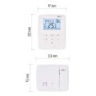Programozható vezeték nélküli OpenTherm szobatermosztát 2 vevőegységgel P5611OT.2R